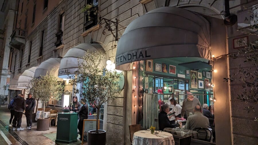 Charming restaurant with outdoor seating.